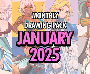 Monthly drawing pack - JANUARY 2025