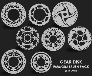 Gear Disk IMM/OBJ/ Brush Pack (8 in One)