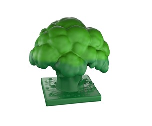 Cartoon Broccoli 2