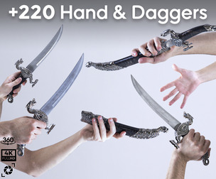 +220 Hands & Daggers Reference Pictures - Vol 03