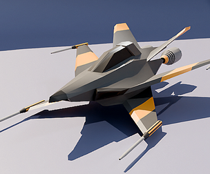 Lowpoly spaceship concept