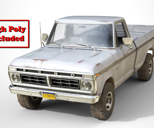 Ford F100 1976 Old White