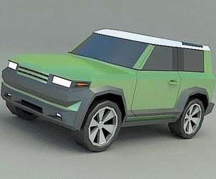 Lowpoly generic SUV
