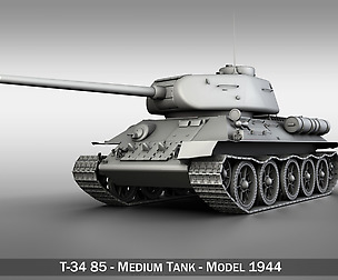 T-34 85 - Soviet medium tank