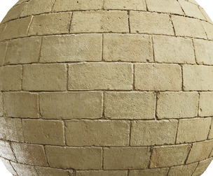 Vintage Yellow Brick 02 – 4K Scanned Texture for Game Designers & 3D Artists