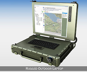 Rugged Military outdoor laptop