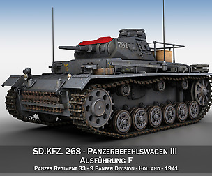 PzBefWg III - Ausf.F - 9 Panzer Division