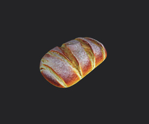 Bread 3D model 001