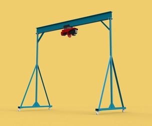 PORTABLE GANTRY CRANE MOBILE LIFTER GIRDER OVERHEAD BRIDGE HOIST