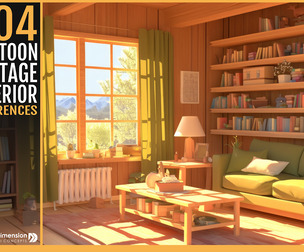404 Cartoon Cottage interior