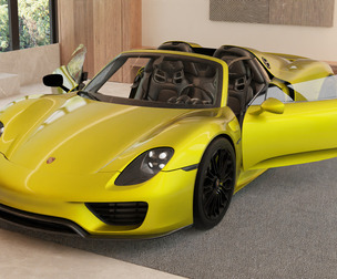 Porsche 918 Spyder with Detachable Roof 3d model