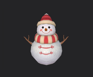 SnowMan 3D Model 001