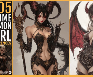 505 Anime Demon Girl body