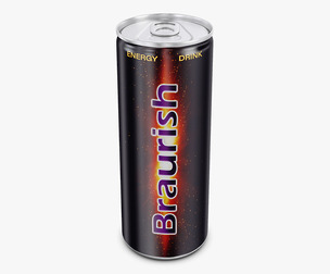 Braurish Energy Drink Can 250ml Simple M 1 3D Model