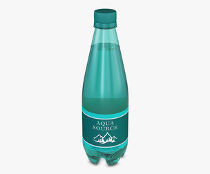 Aqua Source Bottle 450ml Simple M 1 3D Model