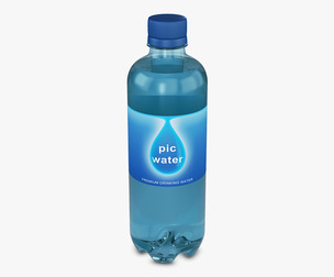 Pic Water Bottle 450ml Simple M 1 3D Model