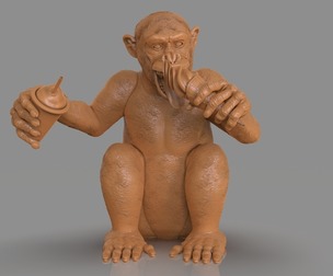 Chimp Ice Cream Addict