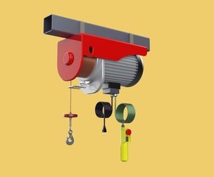WINCH STANDARD ELECTRIC REMOTE MINI HOIST CRANE GANTRY ROPE HOOK