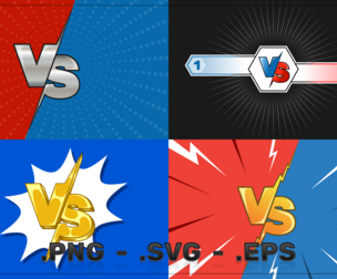VS Letters For Sports And Fighting