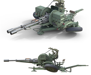 ZU 23 2 Towed 23 mm anti-aircraft twin autocannon
