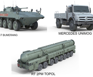 5 Military Vehicles Collection V32