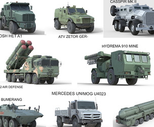 10 Military Vehicles Collection V15