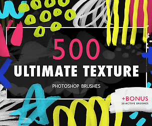 Ultimate Texture - 500 PS Brushes