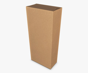 Package Cardboard Trapezoid Box M 2 3D Model