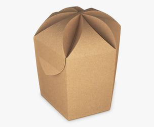 Package Cardboard Hexagon Petal Box M 2 3D Model