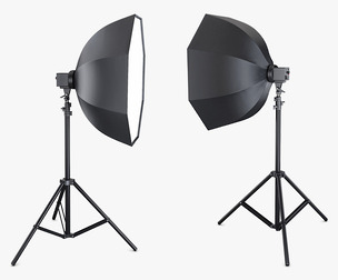 Studio Softbox Octagon Light M 1 3D Model