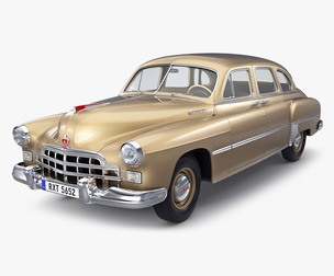 GAZ 12 ZIM 1949-1959 Simple Interior M 1 3D Model