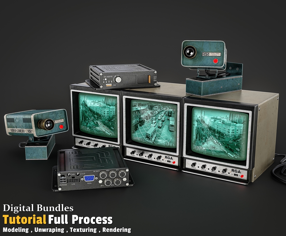 Digital Bundles / Full Tutorial Process + 3D Model
