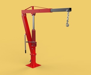 SWIVEL LIFTING CRANE WINCH HOIST HOOK PICKUP TRUCK JIB SLEWING
