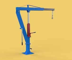 MINI WORKSHOP CRANE MANUAL WINCH HOOK PICKUP TRUCK JIB HYDRAULIC