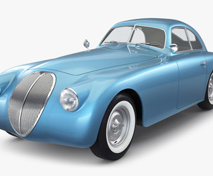 Generic Retro Sport Car M 1 3D Model