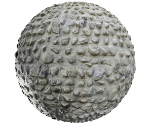 PBR Stone Texture 07 – River Rock & Pebble Stone - 4K Scanned Photogrammetry