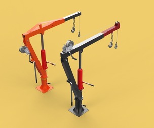 SWIVEL LIFTING ENGINE CRANE HAND CRANK WINCH HOIST JIB TRUCK CAR