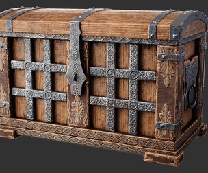 Treasure Chest BASE MESH Texture