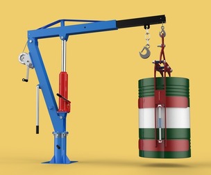 WINCH CRANE HOIST DRUM BARREL VERTICAL LIFTING CLAMP GRAB JIB