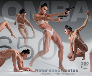 Powerful & Heroic  Female Combat Reference Images 1650+