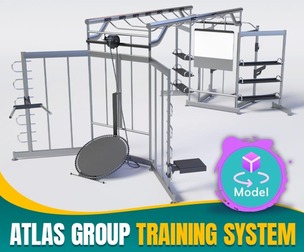 ATLAS GROUP TRAINING SYSTEM - Professional 3D Gym Model