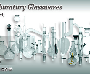 33 Laboratory glasswares (3D Model)