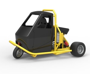 Ape car proto while turning Scale 1:25