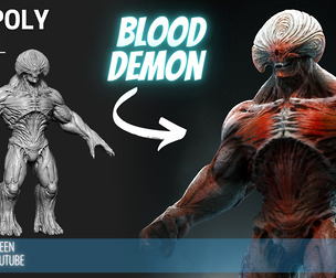ZBrush Model: Blood Demon High Poly ZTL & FBX