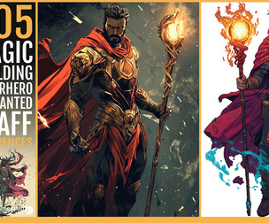 505 Magic-Wielding Superhero with Enchanted Staff