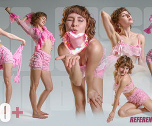 Blush & Bloom: Vibrant Pose Collection