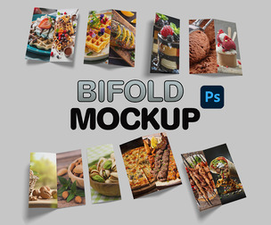 Bifold Mockup Photoshop PSD Template