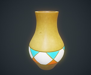 Stylized Vase Low-poly 3D model