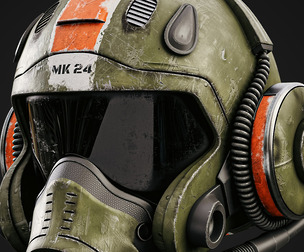 Texturing a Pilot Helmet in Substance Painter