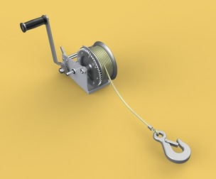 STANDARD MANUAL HAND LEVER CRANK WINCH HOIST WIRE LIFTING CRANE